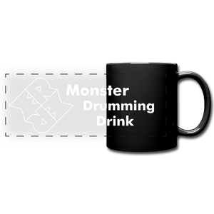 Monster Drumming Drink Mug - black