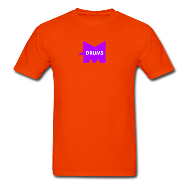 DRUMS shirt for Monster Drumming Drummers - orange