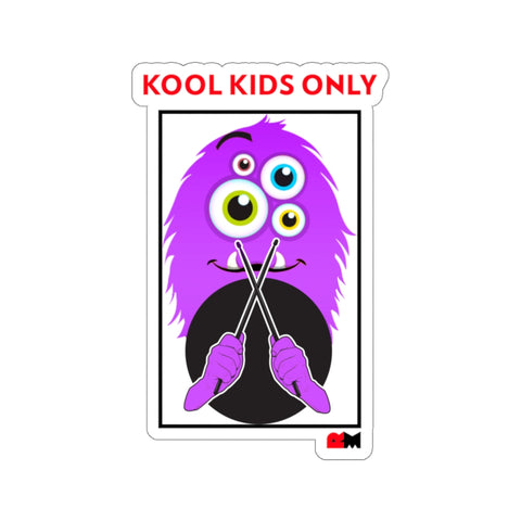 Kool Kids Only Monster Drummer Stickers