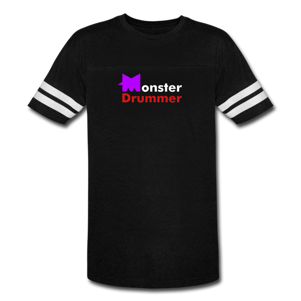 Monster Drummer Vintage Sport T (change) - black/white