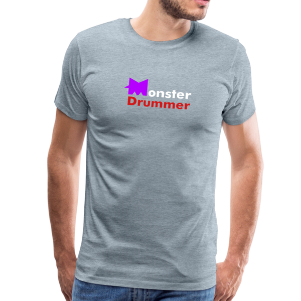 Classic Monster Drummer T - heather ice blue